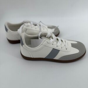 J Sport Cecily White Grey Retro Soccer Style Sneakers‎ S5CEY99 Womens 7.5